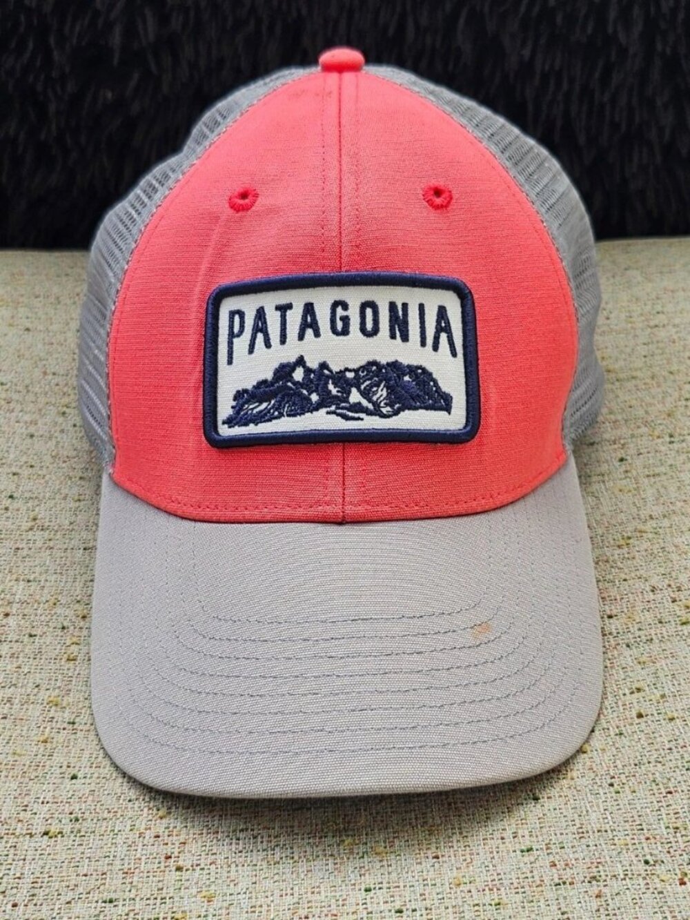 Patagonia Women Hat Pink/Gray Trucker Hat Cap Sport Size Adjustable